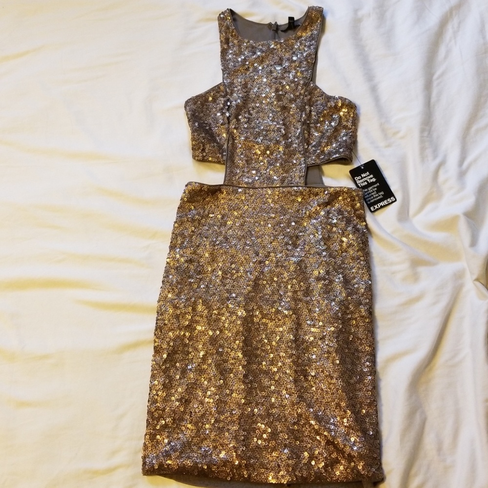 Brand new with tags Express sequin mini dress